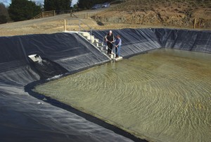 The new storage pond
